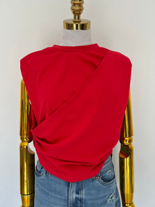 Blusa Pliegue Enfrente
