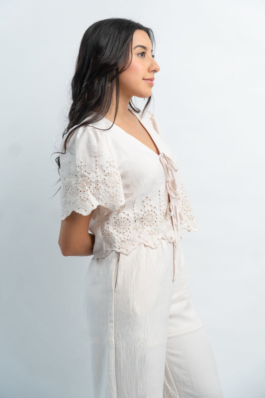 Conjunto Tipo Lino Beige