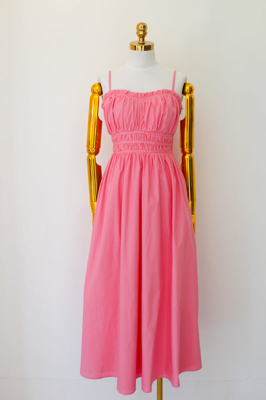 Vestido Rosa Drapeado