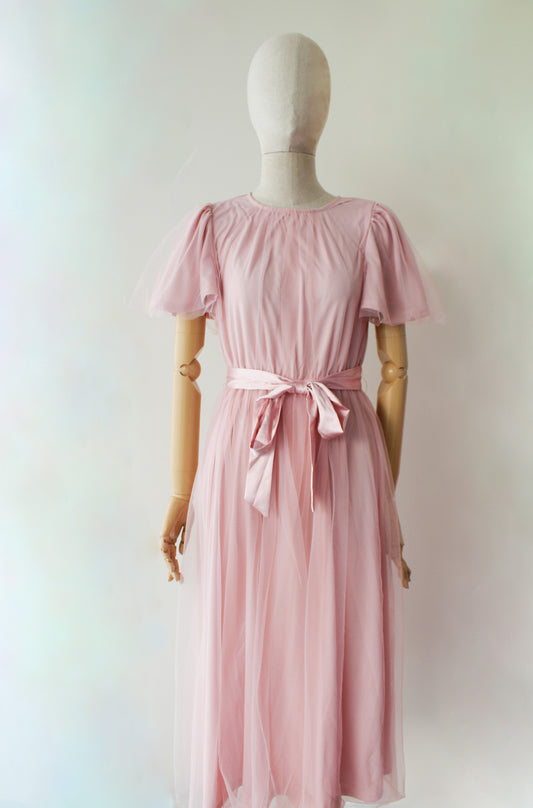 Vestido Rosa Palo Tul