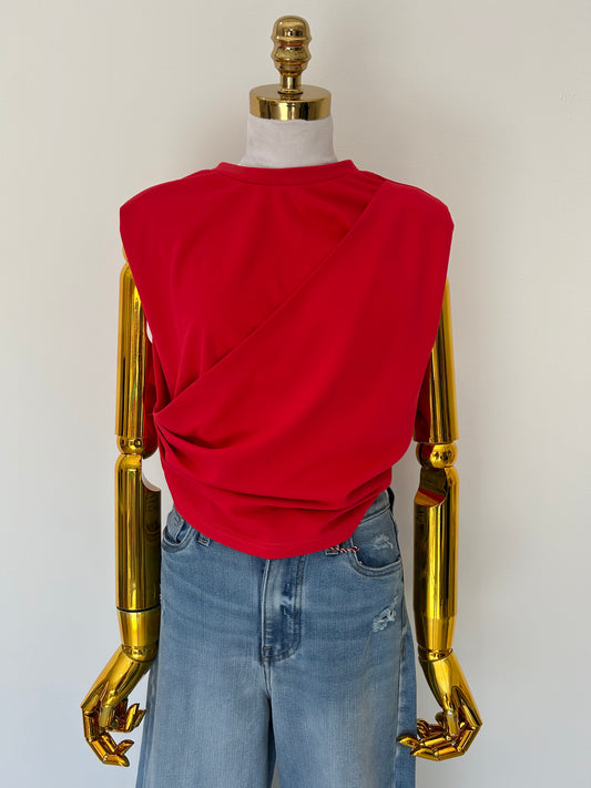 Blusa Pliegue Enfrente