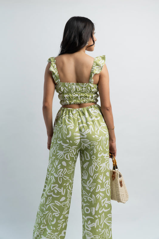Conjunto Verde con Estampado