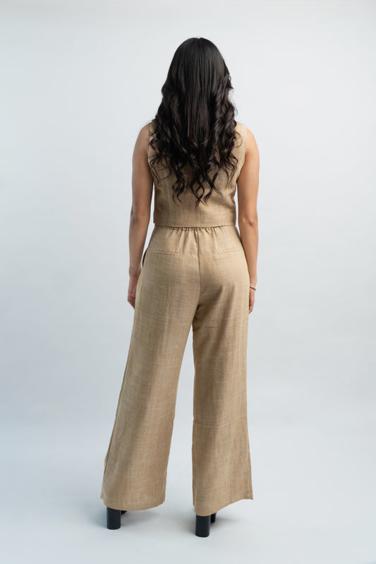 Conjunto Mocha Chaleco Pantalon